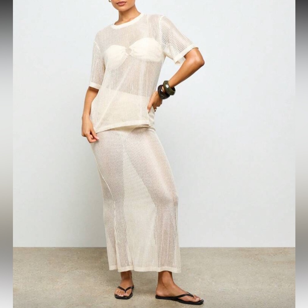 Sheer Cream Two-Piece Set Trend